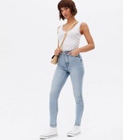 New Look Pale Blue Lift & Shape Jenna Skinny Jeans